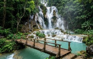 Kuang Si Falls & Mekong River Cruise: Waterfalls, Moon Bears & Sunset Logistics (Laos Day 6)