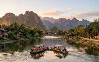 Vang Vieng Arrival: High-Speed Train Logistics & Nam Song River Kayaking (Laos Day 3)