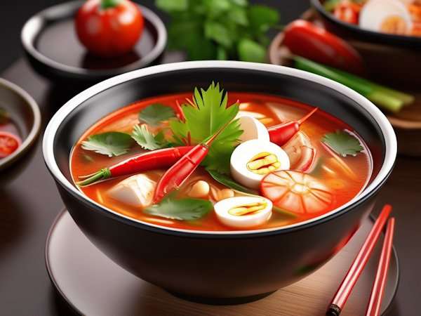Tom Yum Goong (Spicy Shrimp Soup)