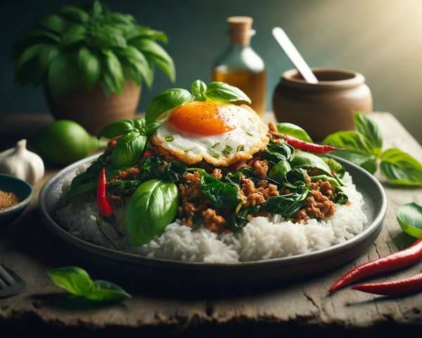 Pad Kra Pao (Basil Chicken)