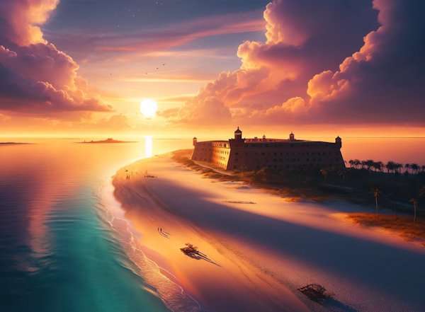 Dry Tortugas National Park, beaches in FL with clear water