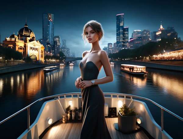 River Cruises, Yarra River at night