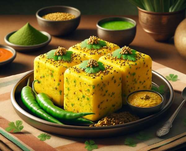 Dhokla, India Country Food