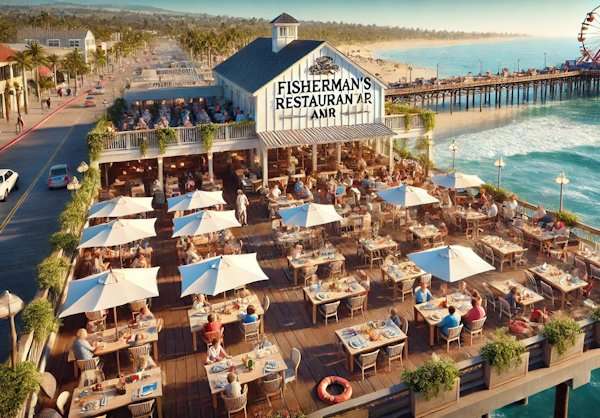 Dining at San Clemente California Pier