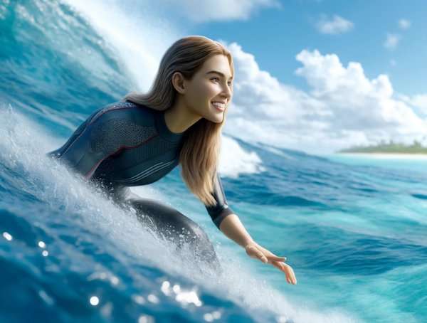 Surfing at San Clemente Beach