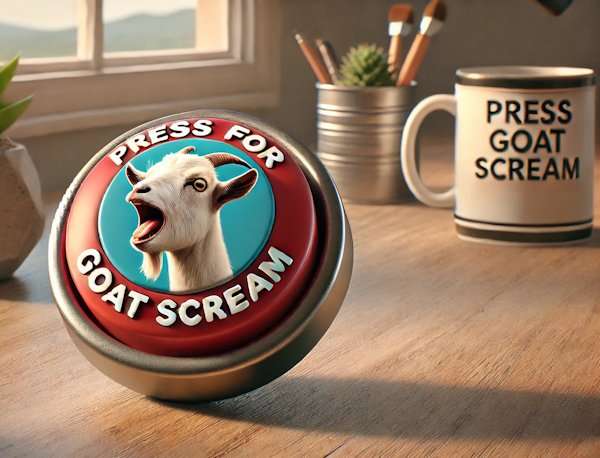 Screaming Goat Button