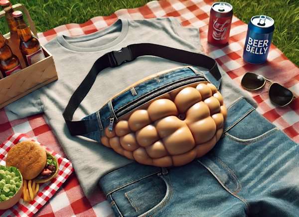 Fake Beer Belly Fanny Pack