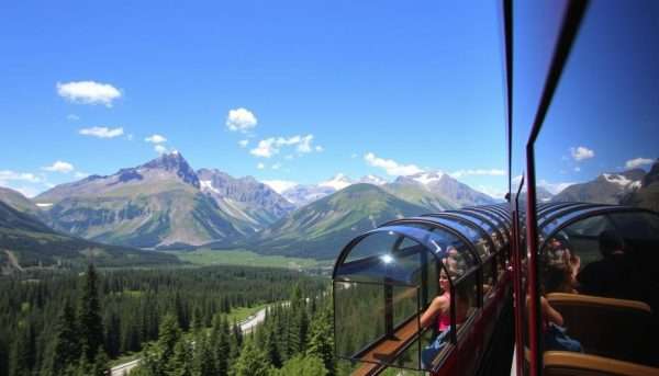 Glass-domed coaches of Rocky Mountaineer