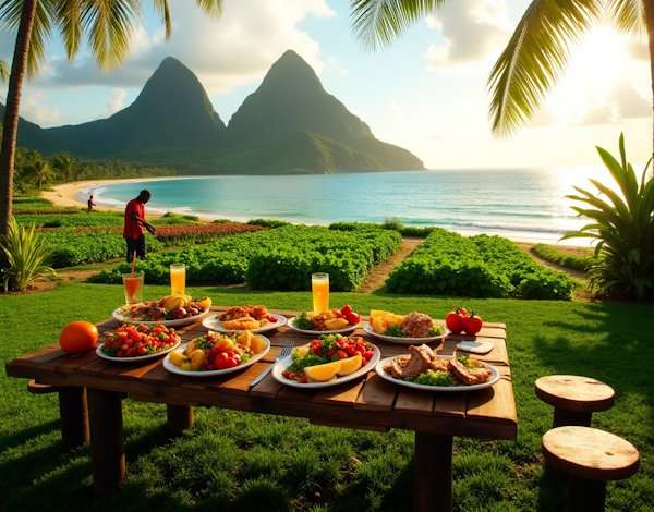 St. Lucia: Farm-to-Table Paradise, best Caribbean Islands for foodies