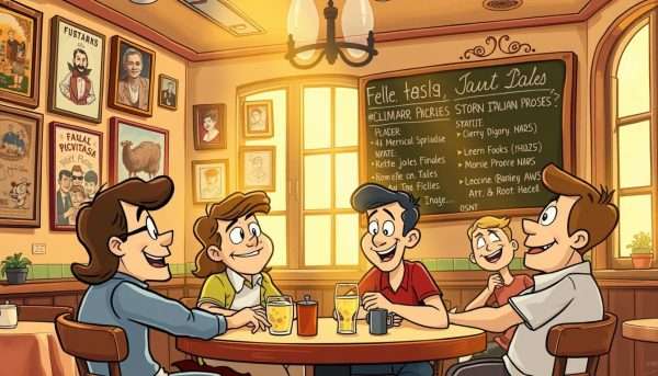 A cozy Italian trattoria, where the walls are adorned with vintage posters and framed photos, setting the stage for a delightful display of A cozy Italian trattoria, where the walls are adorned with vintage posters and framed photos, setting the stage for a delightful display of