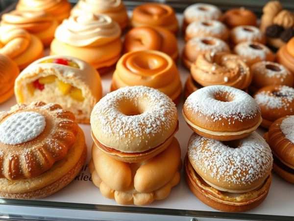 Artisanal pastries at Lucía Patisserie, showcasing sweet treats from one of the best restaurants in Puerto Rico for breakfast Artisanal pastries at Lucía Patisserie, showcasing sweet treats from one of the best restaurants in Puerto Rico for breakfast