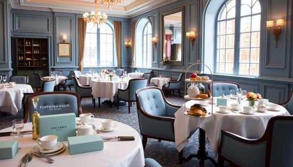 Fortnum & Mason's Diamond Jubilee Tea Salon serving afternoon tea Fortnum & Mason's Diamond Jubilee Tea Salon serving afternoon tea