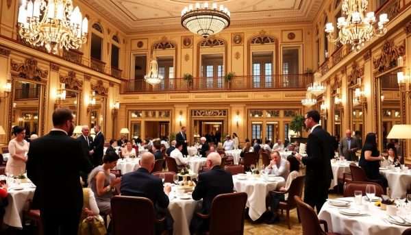The Palm Court at The Ritz London serving afternoon tea with elegant decor The Palm Court at The Ritz London serving afternoon tea with elegant decor