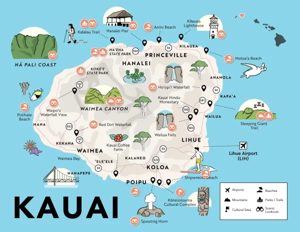 Day 7: Drive to Princeville and North Shore Stops