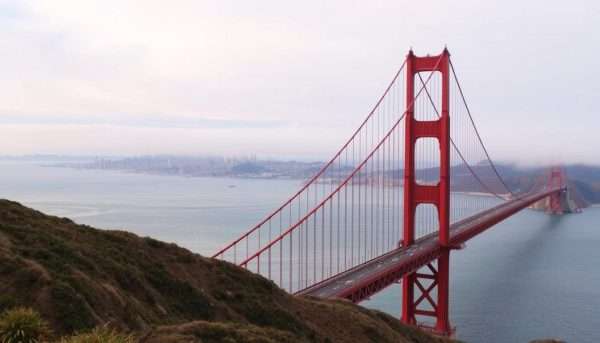 Golden Gate Bridge with San Francisco skyline, the triumphant conclusion to the Portland to San Francisco road trip Golden Gate Bridge with San Francisco skyline, the triumphant conclusion to the Portland to San Francisco road trip