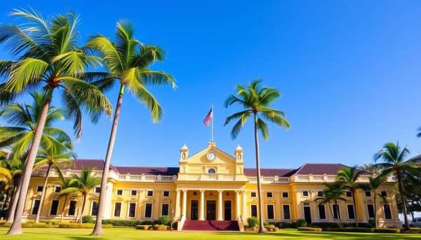 Iolani Palace in downtown Honolulu - historic site featured in our Oahu itinerary Iolani Palace in downtown Honolulu - historic site featured in our Oahu itinerary