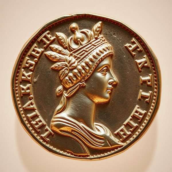 Nabataean coin showing a queen, demonstrating the status of royal women Nabataean coin showing a queen, demonstrating the status of royal women