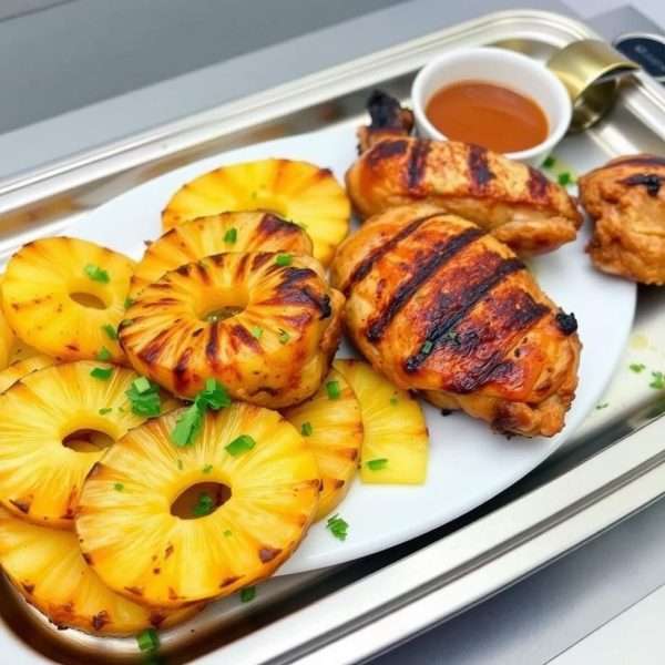 Savory dish featuring roticcorie fruit pineapple Savory dish featuring roticcorie fruit pineapple