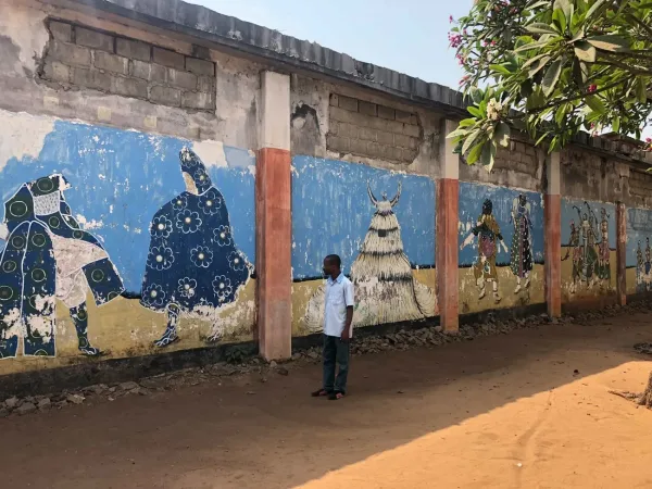 Local Street Art Murals in Benin