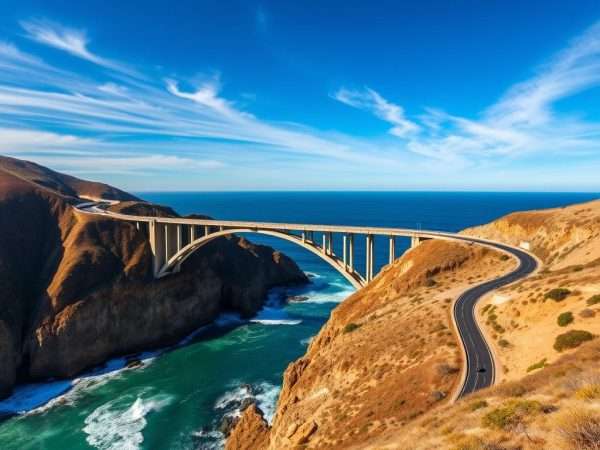 Big Sur coastline with Bixby Bridge and dramatic ocean views