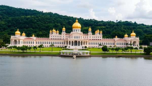Istana Nurul Iman, the official residence of the Sultan of Brunei in Bandar Seri Begawan Istana Nurul Iman, the official residence of the Sultan of Brunei in Bandar Seri Begawan