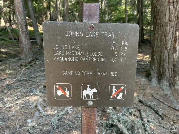 Hidden Trail to Johns Lake Loop