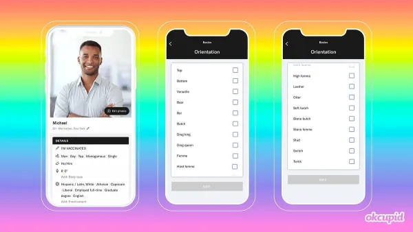 OkCupid, gay dating apps