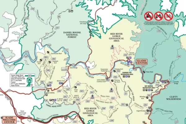 Red River Gorge, Kentucky, weekend trips from Cincinnati