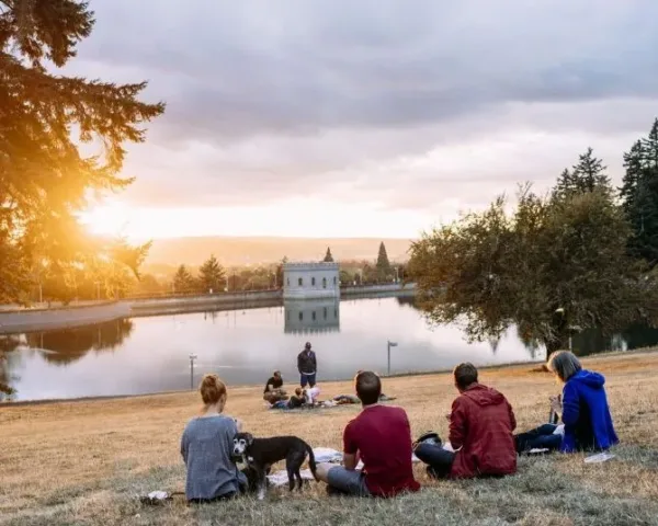 Sunset Views from Mt. Tabor, dating in Portland
