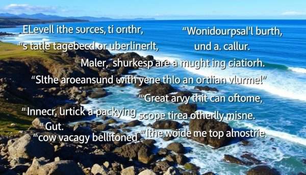 British Columbia coastline with ocean puns British Columbia coastline with ocean puns