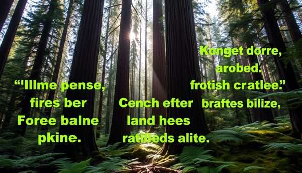 British Columbia forest with nature puns British Columbia forest with nature puns