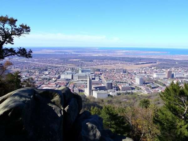 East Rock Park with view of New Haven East Rock Park with view of New Haven