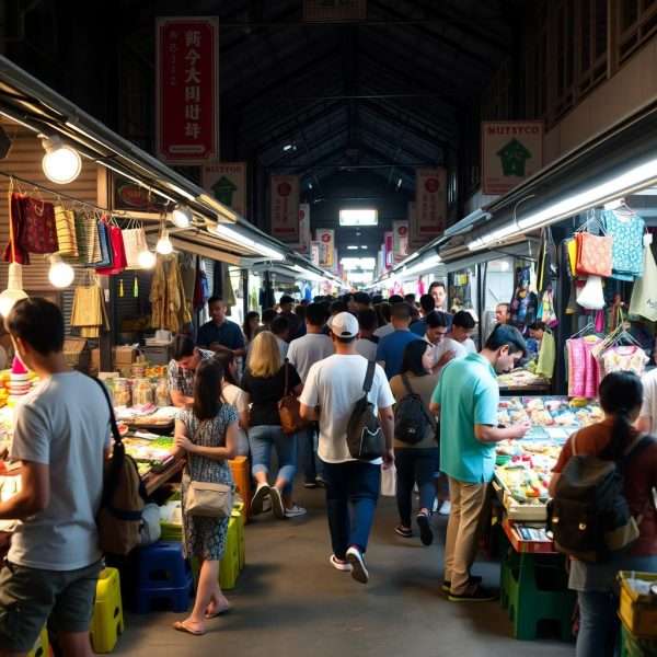 Less crowded market during shoulder season in Chiang Mai Less crowded market during shoulder season in Chiang Mai