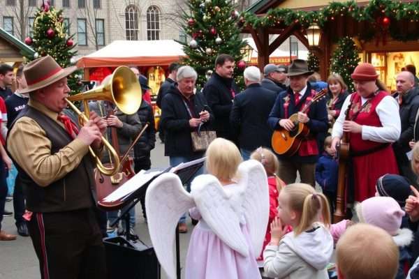 Live entertainment and performers at the Grand Rapids Christmas Market Live entertainment and performers at the Grand Rapids Christmas Market