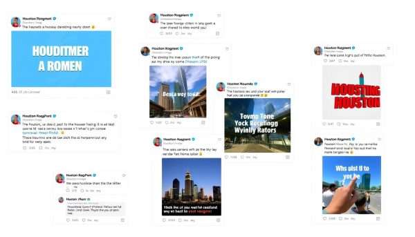 Social media posts featuring Houston puns with high engagement Social media posts featuring Houston puns with high engagement