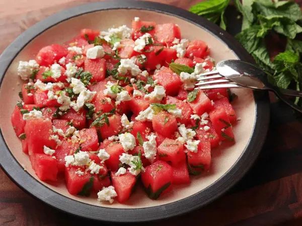 Watermelon Feta Salad, picnic food ideas