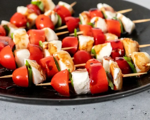 Caprese Skewers, picnic food ideas