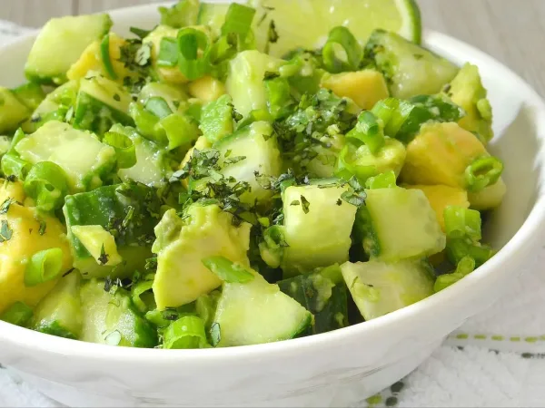 Cucumber Avocado Salad, picnic date ideas