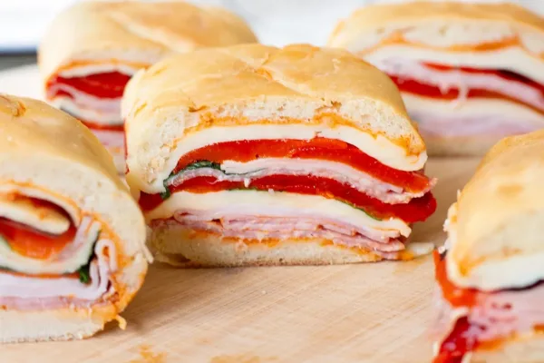 Pressed Italian Sandwiches, picnic snack ideas