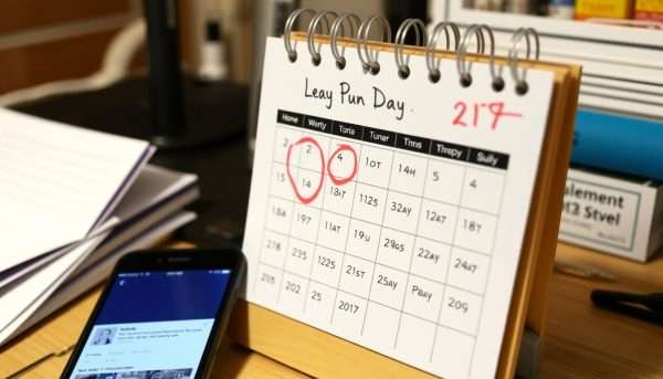 Calendar showing optimal times for Facebook puns Calendar showing optimal times for Facebook puns