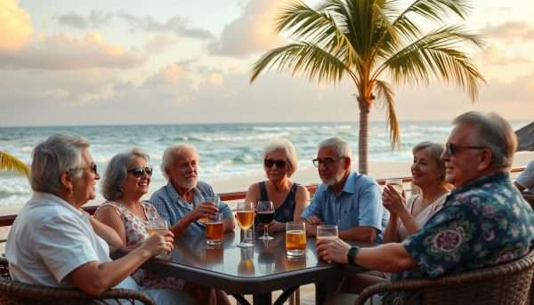 Expats enjoying sunset on a Mexican beach representing the quality of life with cost of living in Mexico 2026
