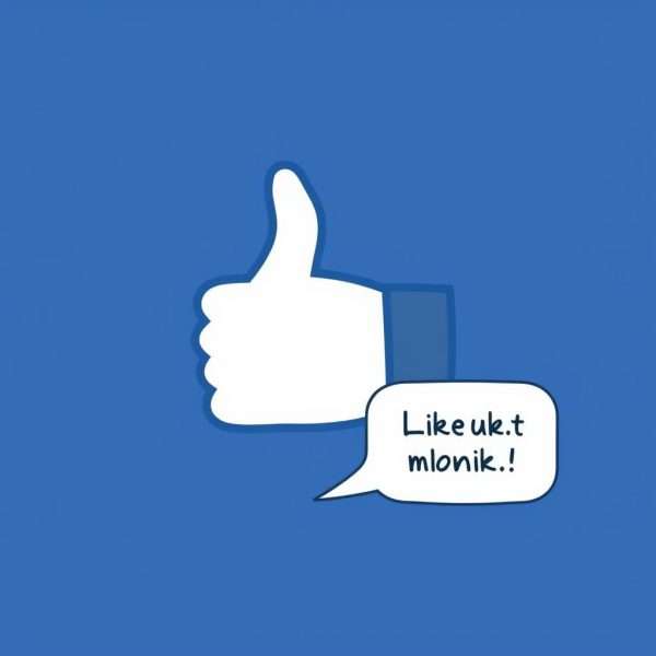 Facebook like button with a pun caption Facebook like button with a pun caption