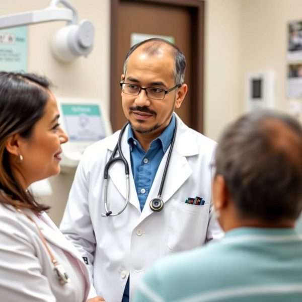 Mexican doctor with patient showing healthcare costs in Mexico 2026