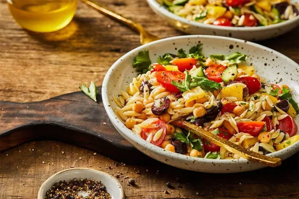 Greek Orzo Salad, picnic ideas