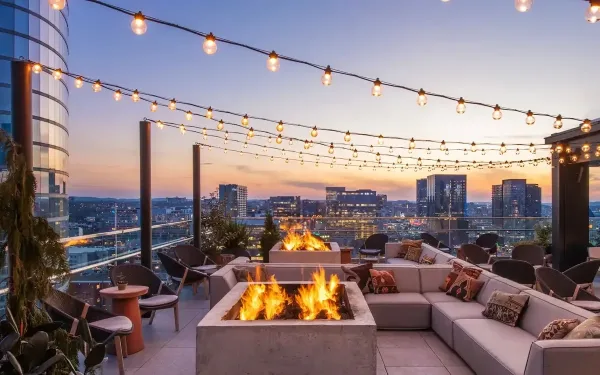 Go Rooftop Bar Hopping, romantic things to do in Nashville for couples