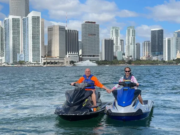 Jet Skiing Across Biscayne Bay, Date Night Ideas In Miami
