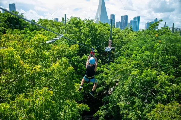 Zip-Lining at Jungle Island, Date Night Ideas in Miami