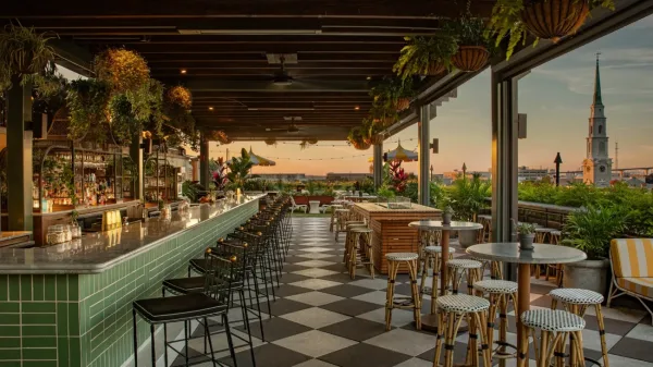 Sip Rooftop Cocktails at Peregrin, dating in Savannah
