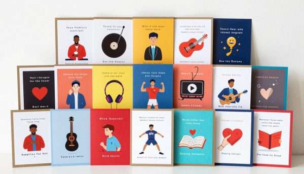 Collection of themed Valentine's cards for different hobbies and interests Collection of themed Valentine's cards for different hobbies and interests