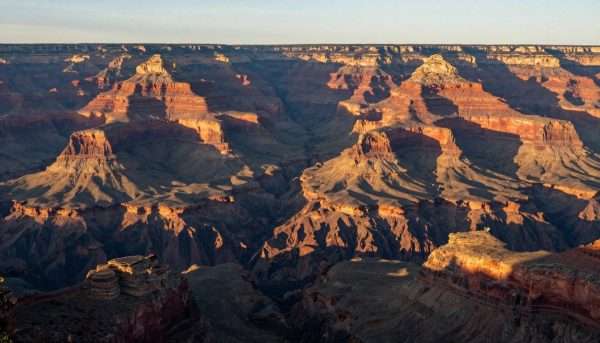 Sunrise view of the Grand Canyon National Park, a UNESCO site in USA